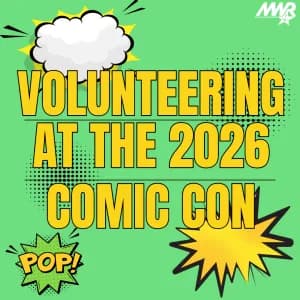Trip to Volunteer at Comic Con 2026 logo