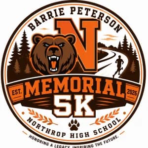 Barrie Peterson Memorial 5K 2026 logo