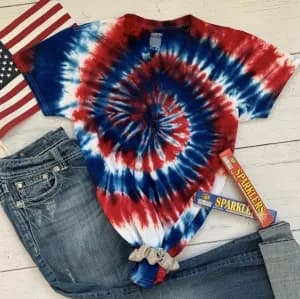 Fourth of July Tie-Dye T-Shirts 2026 logo