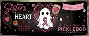 Sister at Heart / Swan Point PickleBoo Tournament 2026 logo