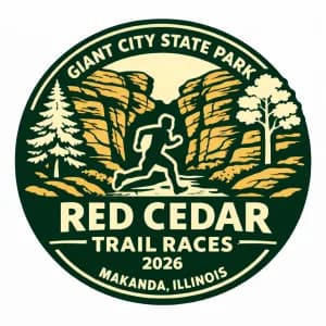 Red Cedar Trail Races at Giant City State Park 2026 logo