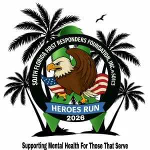 The South Florida First Responders Foundation, 2026 Heroes Run! 10K • 5K • 1 Mile Run logo