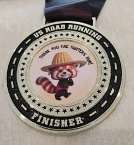 FIRE FIGHER RUN Virtual 5K, 10K, 13.1M, & 26.2M (August 2026) logo