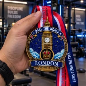 London Virtual Race 2026 | Race the World Series | 1M 5K 10K 13.1 26.2 logo