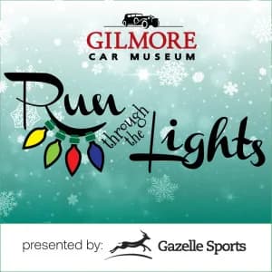 Run Through the Lights at Gilmore Car Museum 2026 logo
