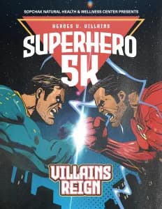 Sopchak Superhero 5k: Heroes vs Villains 2026 logo