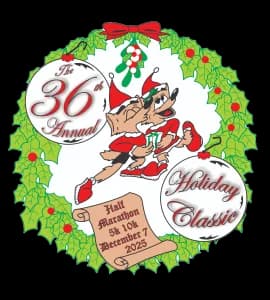 37th Annual Lopers Club Holiday Classic Half Marathon, 10K, and 5K 2026 logo