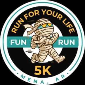 Mena Run For Your Life 5k Run & Fun Run 2026 logo