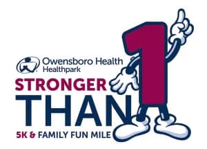 Stronger Than 1 Family Fun Mile and 5K 2026 logo