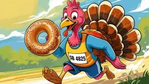 Stuff a Bagel 5K Gobble Wobble 2026 logo