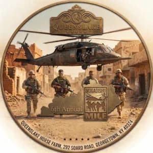 6th Annual Queenslake Mogadishu Mile Kentucky 2026 logo