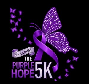 The Purple Hope 5k 2026 logo