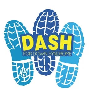 Dash for Down Syndrome 2026 logo