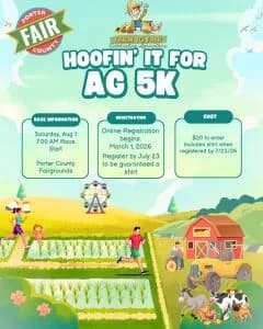 Hoofin' it for Ag 5K 2026 logo