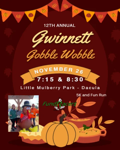 12th Annual Gwinnett Gobble Wobble 2026 logo