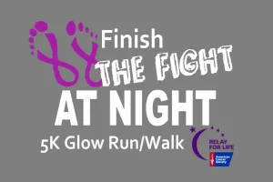 Finish the Fight at Night 5K Glow Run/Walk 2026 logo