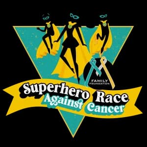 M Family Foundation's 2026 Superhero Race Against Cancer 5K logo