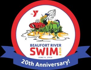 The 21st Annual Beaufort River Swim and 5K Run 2026 logo
