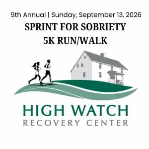 EDRRC - High Watch Recovery Center's Sprint for Sobriety 5K Run/Walk 2026 logo