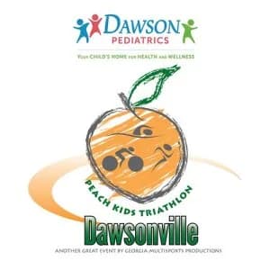 Dawson Pediatrics Peach Kid's Triathlon - Dawsonville 2026 logo