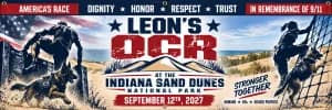 Leon's Heroes Obstacle Course Race - Indiana Dunes National Park 2026 logo