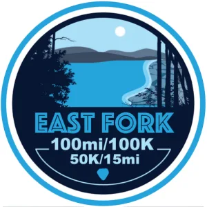 East Fork 100mi, 100K, 50K, and 15mi 2026 logo