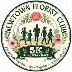 Newtown Florist Club 5K 2026 logo