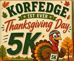 KORFEDGE Thanksgiving Day 5K 2026 logo