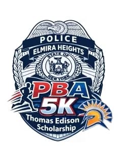 Elmira Heights PBA - Thomas Edison 5k 2026 logo
