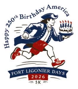 Fort Ligonier Days 5K 2026 logo