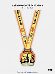 The Copper Penny Spirits Halloween Eve 5k 2026 logo