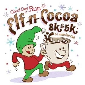 Elf 'N' Cocoa 8K/5K & 1 Mile Fun Run 2026 logo