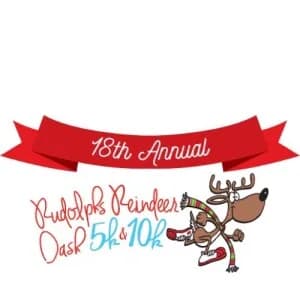 2026 JLMC 18th Annual Rudolph's Reindeer Dash 5k/10k logo