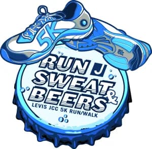 Levis JCC Run, Sweat & Beers 5k 2026 logo