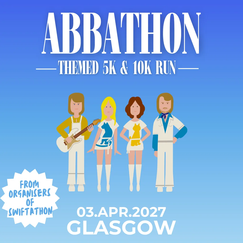 ABBATHON Themed 5K and 10k Run - Glasgow 2027 logo
