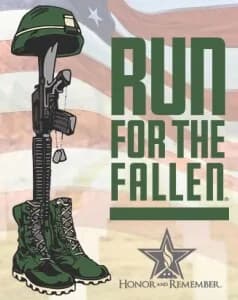 Run for the Fallen 10K-5K at Merced College 2026 logo