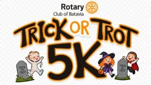 Rotary Club of Batavia Trick or Trot 5k 2026 logo