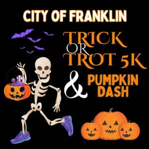 City of Franklin Trick or Trot 5K & Pumpkin Dash 2026 logo
