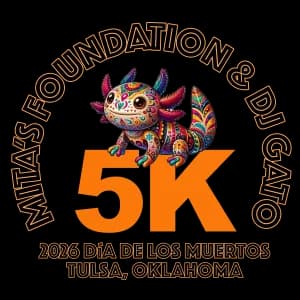 2026 Day of the Dead 5K Mita's Foundation and DJ Gato logo