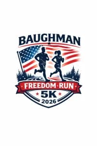 Baughman Freedom Run 5K 2026 logo