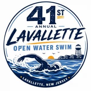 41st Annual Lavallette Mid-Summer Mile Ocean Swim 2026 logo