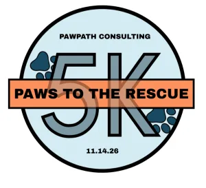 Paws to the Rescue 5K 2026 logo