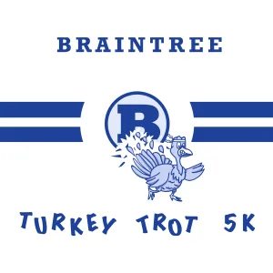 The Braintree High School Thanksgiving Day Turkey Trot 5K 2026 logo