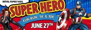 Royal Family Superhero Fun Run, 5K, 10K 2026 logo