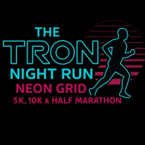 The TRON Night Run: Neon Grid 5K & 10K 2026 logo