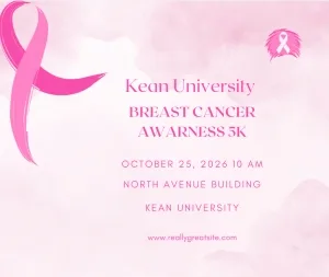 Kean University Breast Cancer Awareness 5K 2026 logo