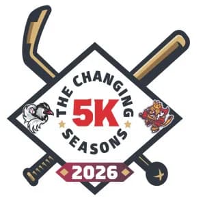 The Changing Seasons 5k presented by the Idaho Falls Chukars & Spud Kings 2026 logo