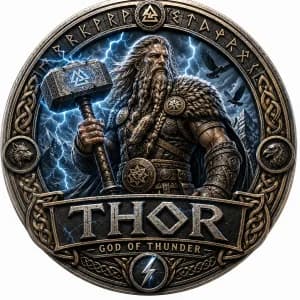 Thor Race 2026 | Gods & Warriors Virtual Running Series 1M 5K 10K 13.1 26.2 logo