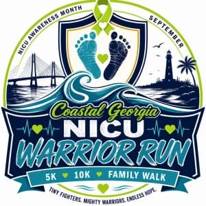 Coastal Georgia NICU Warrior Run 2026 logo
