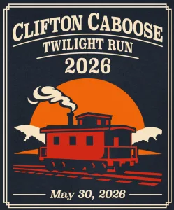 Clifton Caboose Twilight Run 2026 logo